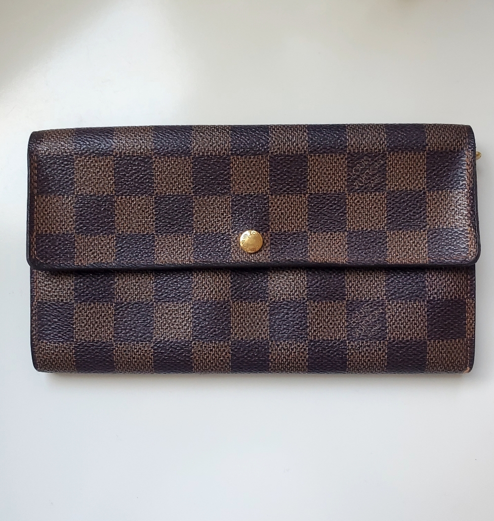 Louis Vuitton Damier Ebene Sarah Wallet